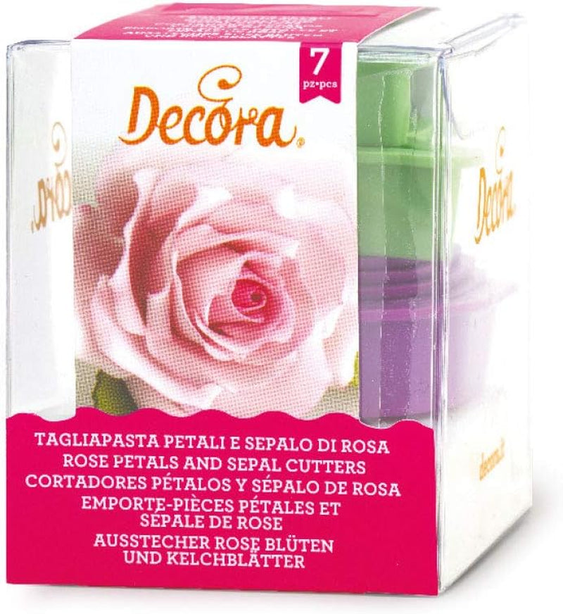 KIT 7 Tagliapasta Rosen-Set, Plastica, viola, 8,5 x 8,5 x 5 cm
