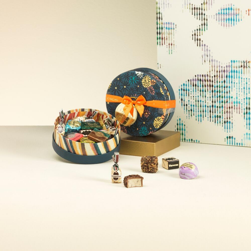Venchi - Confezione Regalo Piccola Cioccolata Assortita Murrine, 138g, Senza Glutine, Senza Coloranti, Senza Conservanti, Idea Regalo