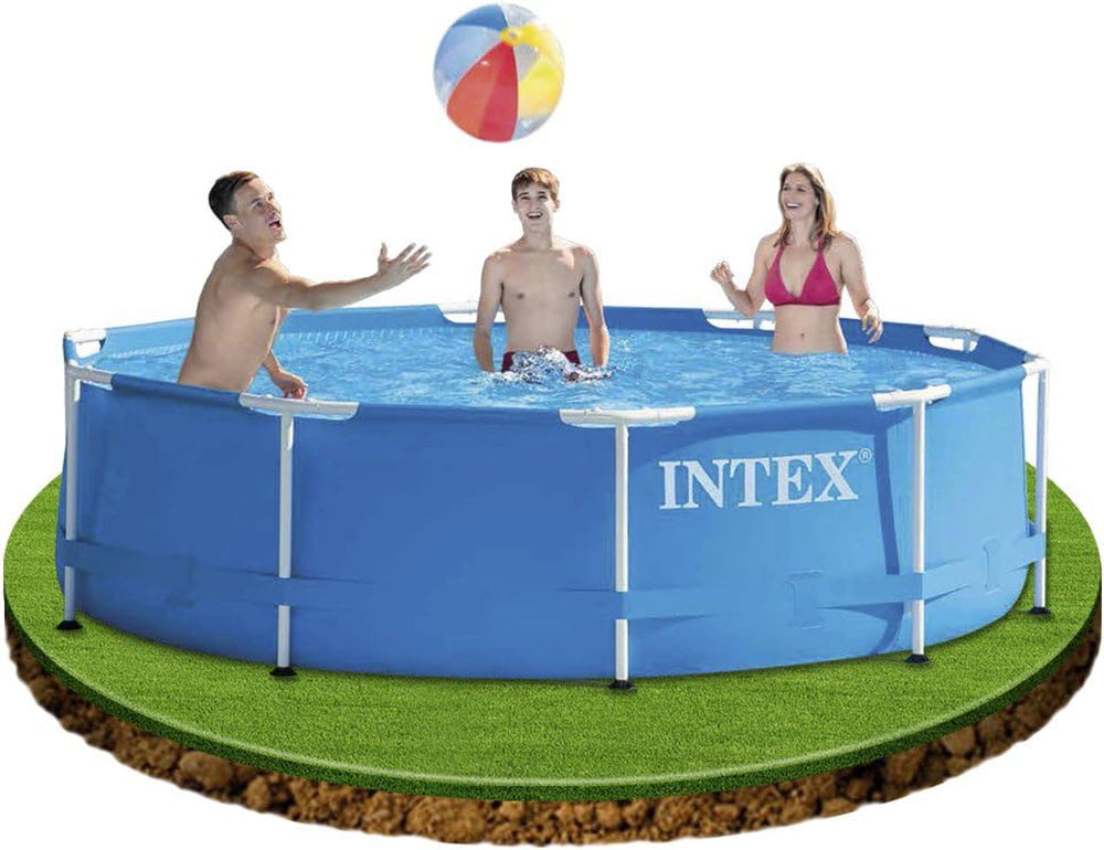 Piscină cu cadru metalic - Piscină supraterană - Ø 305 x 76 cm și sistem de filtrare Steinbach Active Balls+, capacitate de circulație 3,8 m³/h, racord Ø 32/38 mm, incl. 320 g bile filtrante, 040386