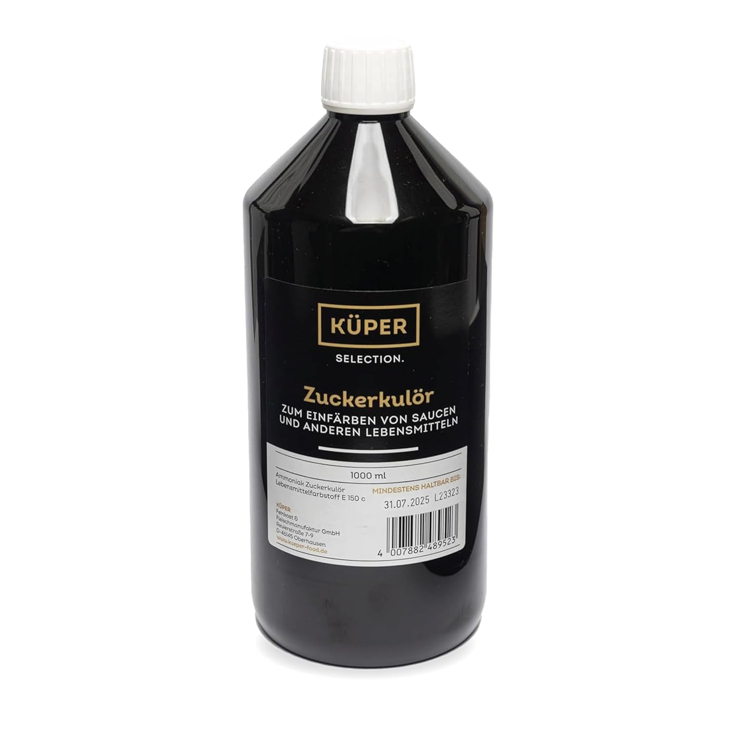 Küper Gourmet Caramel Colorant – 40 ml – Colorant alimentar lichid maro – Colorant caramel pentru sosuri, dressinguri sau sosuri dulci – Colorant zahăr închis
