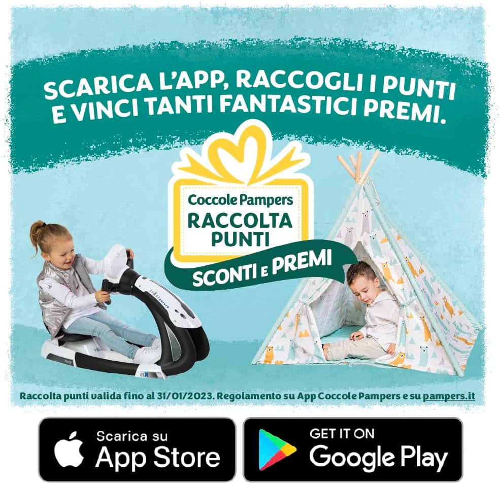 Pannolini Pampers Sun and Moon, unisex, junior, taglia 5 (11-25 kg), 120 pannolini