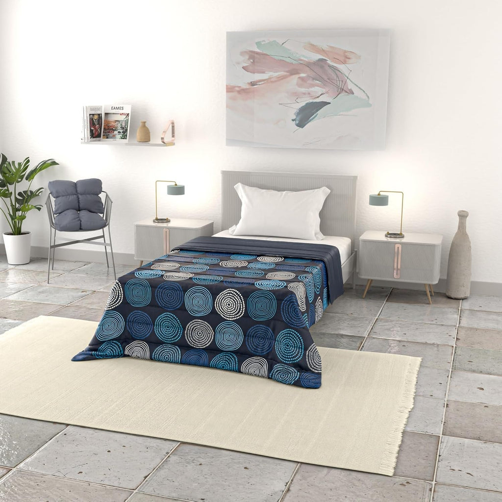 Cuvertură de vară Basic, microfibră, dungi de blugi, 200X240Cm Plapumi si pilote Naty Shop Ipnotic 200X240Cm