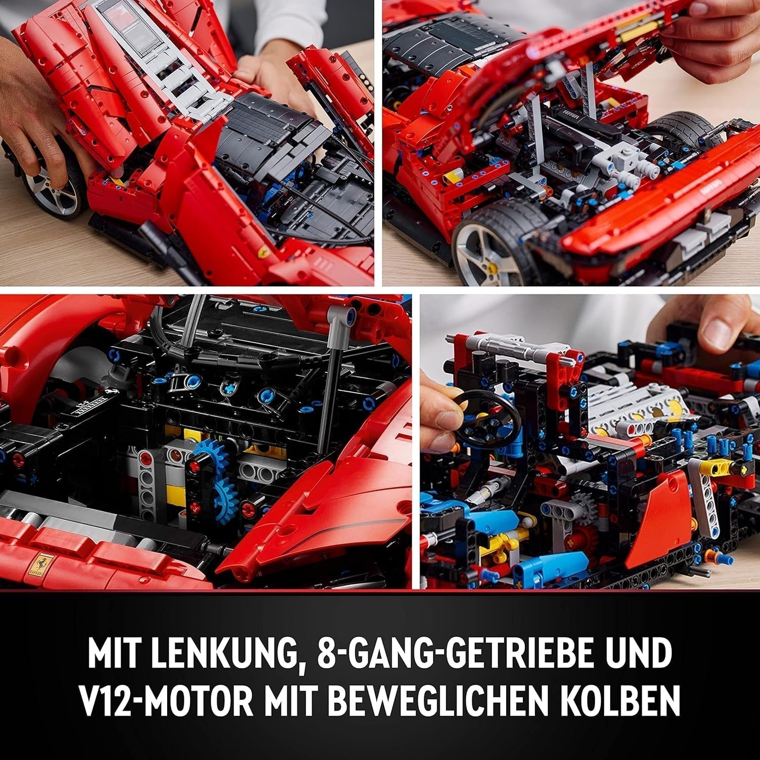 LEGO Technic Ferrari Daytona SP3 Kit modello scala 1:8, auto super sportiva rossa, oggetto da collezione modello di auto esteso, Ultimate Car Concept 42143 Set di costruzione Acquista il negozio LEGO