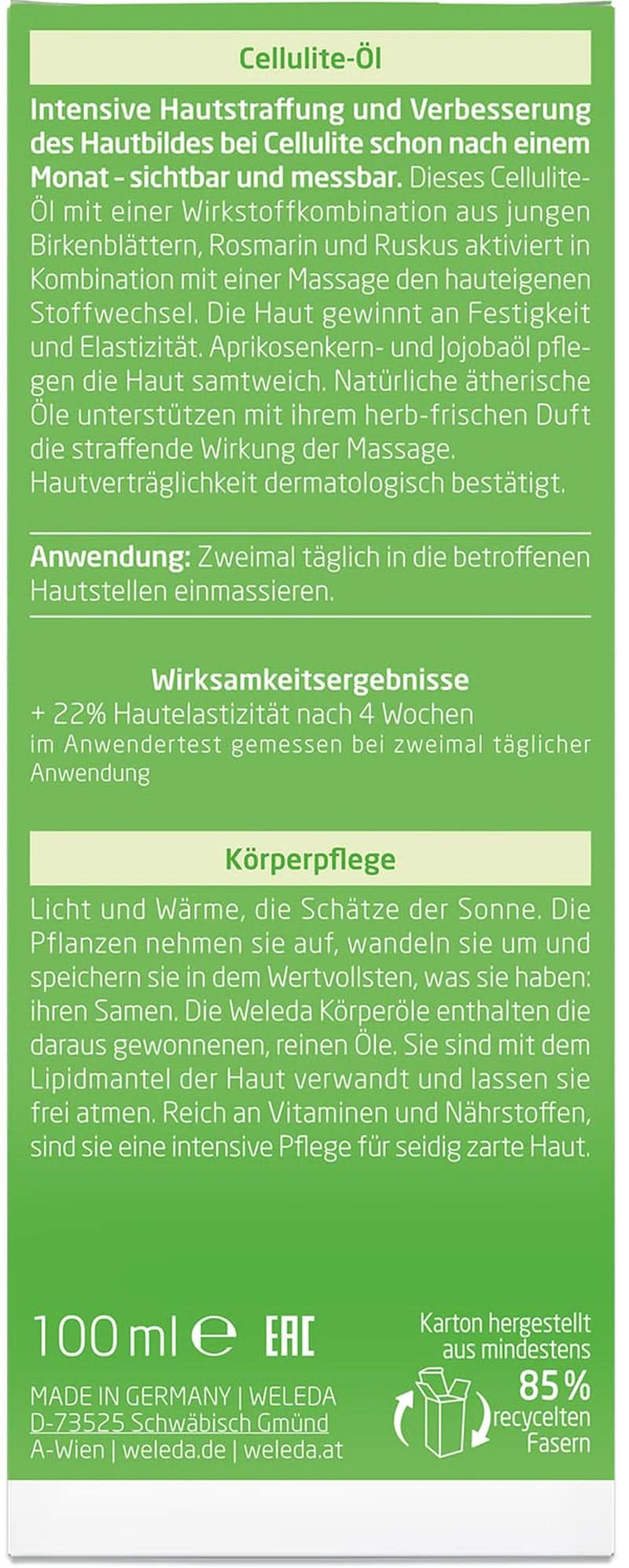 WELEDA Bio, Olio corpo con olio di jojoba, rinforza la pelle e attiva il metabolismo cutaneo, 100 ml Doccia e bagno Naty Shop