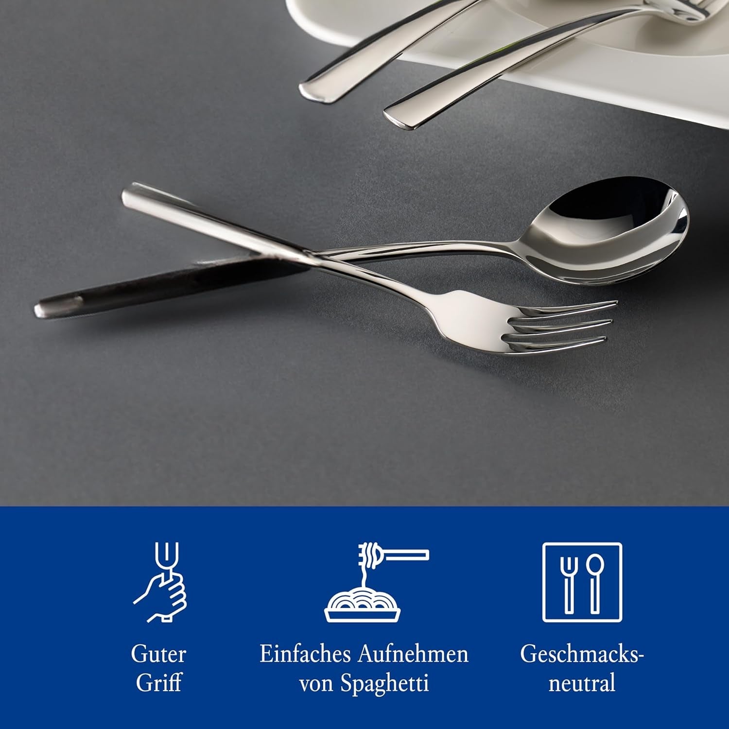 Villeroy & Boch - Daily Line Speciali Set posate spaghetti 4 pezzi Kitchen Naty Shop