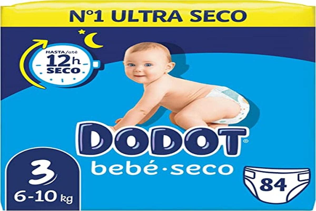 Pannolini Bebé-Seco, taglia 3, 6 kg - 10 kg, 84 pannolini, asciugatura fino a 12 ore