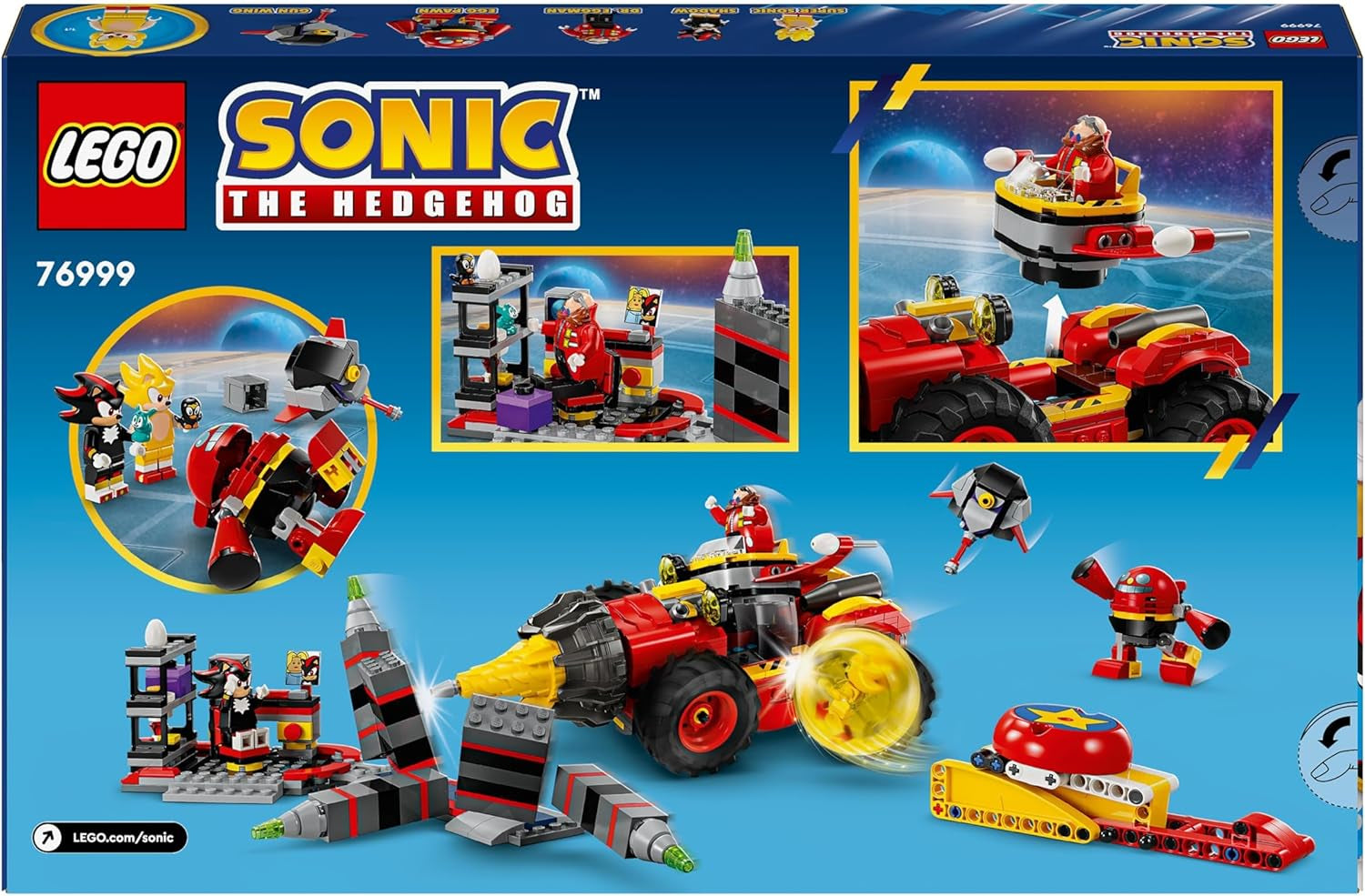 LEGO Sonic il riccio Super Sonic Vs. Egg Drillster Adventure Set videogioco regalo per bambini Shadow e il dottor Eggman Set per ragazzi e ragazze 8 anni 76999 Set da costruzione Besuche den LEGO-Store