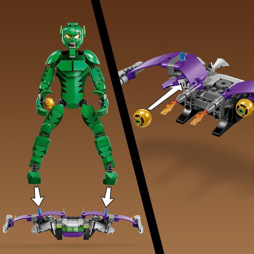 LEGO Marvel Green Goblin Personaggio da costruzione, Giocattolo costruibile mobile del Super cattivo per bambini 8+, ragazzi e ragazze, Set universo di Spider-Man con cursori e bombe zucca, Idea regalo supereroe 76284 Set da costruzione Acquista dal negozio LEGO