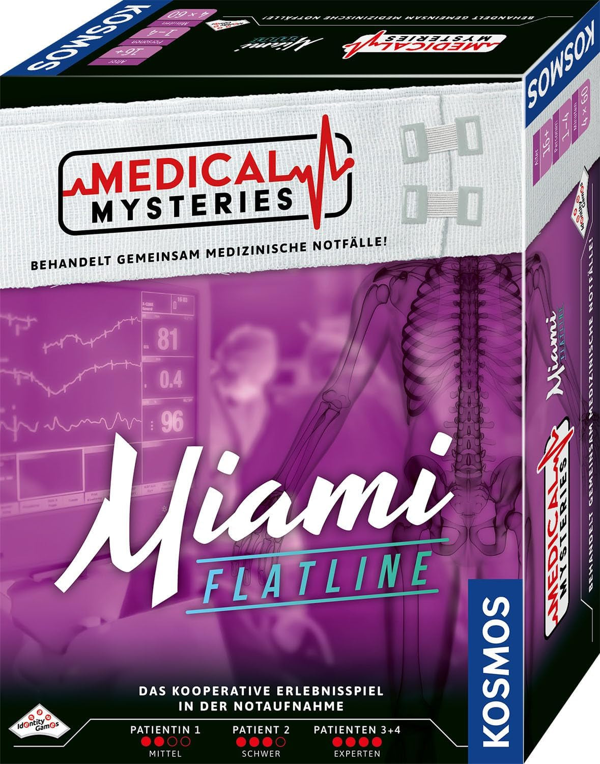 KOSMOS 684426 Medical Mysteries - Gioco da tavolo cooperativo medico di Miami Medical Crime Files per bambini dai 16 anni in su