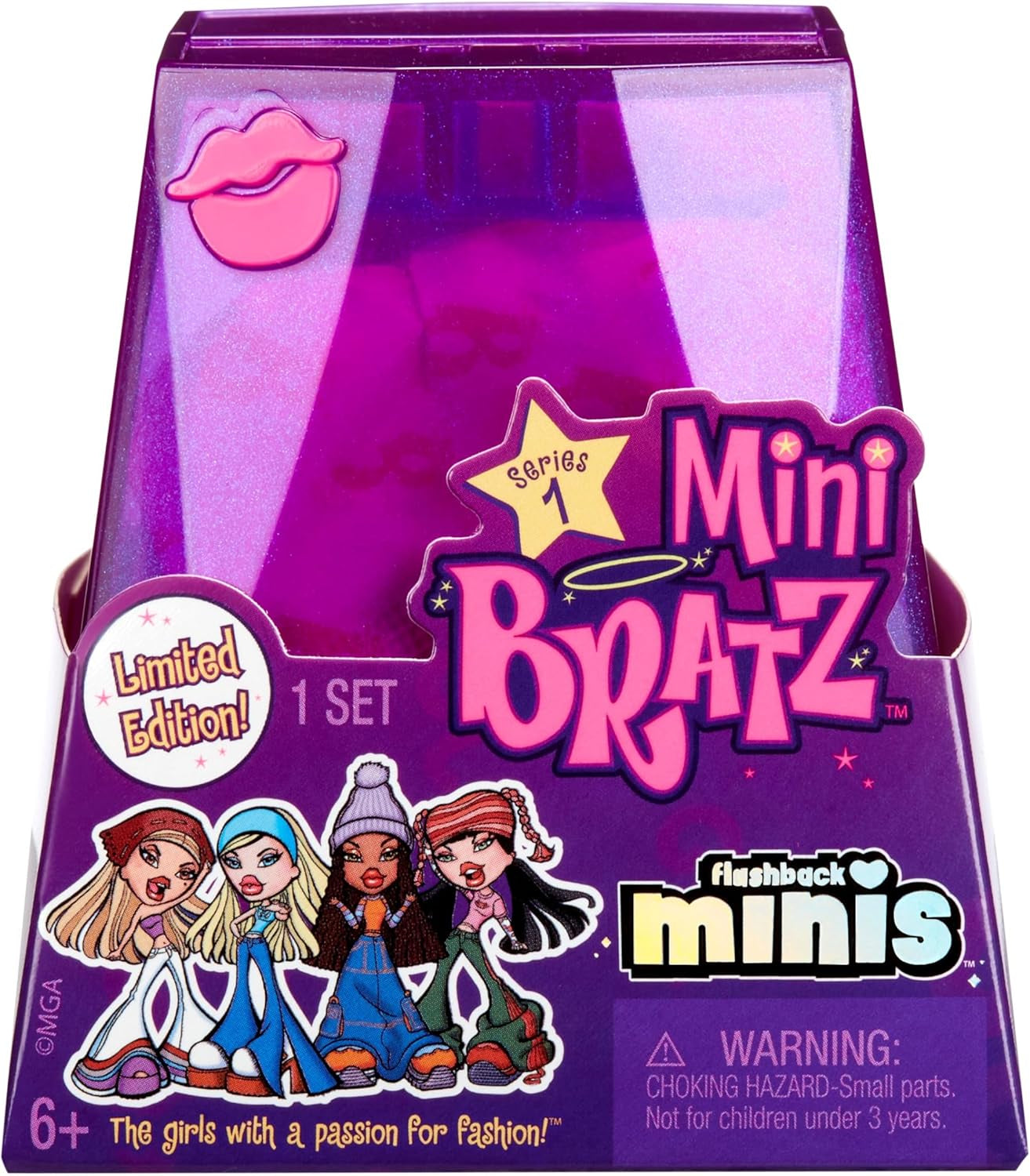 Păpuși Bratz Miniverse MGA's Y2K Nostalgia Flashback Minis Ediție Limitată - PACHET SURPRIZĂ - 2 păpuși Bratz Mini și ambalaj de prezentare - Cadou excelent pentru copii și colecționari cu vârsta de peste 6 ani