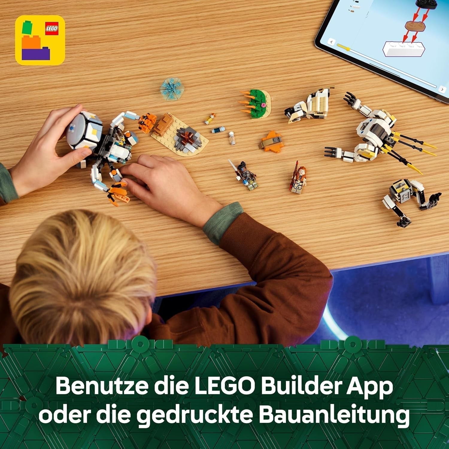 LEGO Horizon Adventures Aloy e Varl vs. Walker corazzato e dente di sega, auto mostruosa giocattolo e minifigure, set da collezione per appassionati di videogiochi, ragazzi e ragazze di età superiore a 9 anni 77037 Set da costruzione Besuche den LEGO-Store