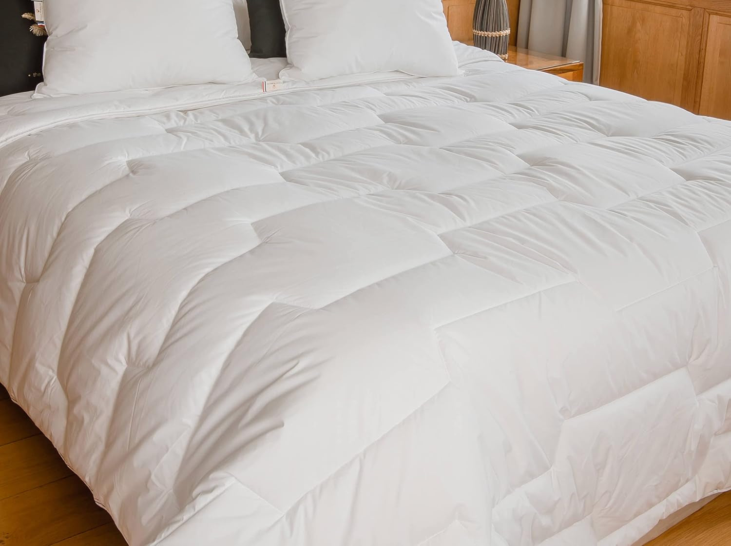 Trapunta 240 X 220 Cm | Cotone biologico e lana merino | Caldo Lavabile in lavatrice a 30°C Piumini e trapunte Naty Shop