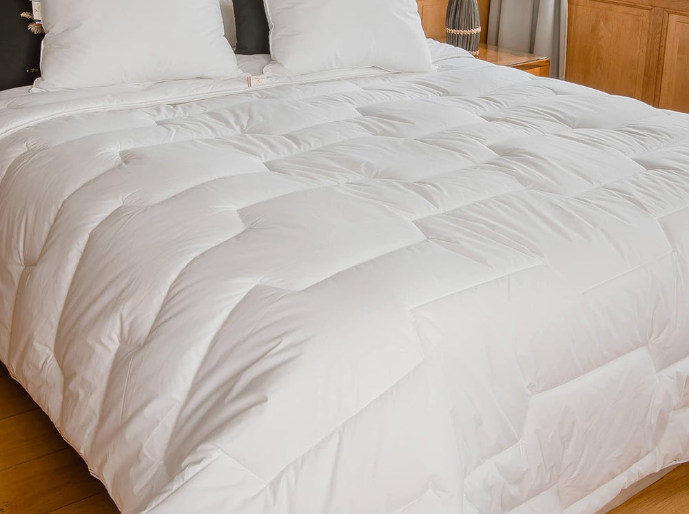 Trapunta 240 X 220 Cm | Cotone biologico e lana merino | Caldo Lavabile in lavatrice a 30°C Piumini e trapunte Naty Shop