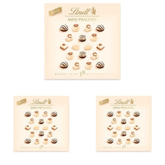 Cioccolato - Mini Praline Bianche | 90 g| Scatola con 18 praline in 6 deliziosi assortimenti | Regalo di cioccolato | Regalo al cioccolato (confezione da 3)