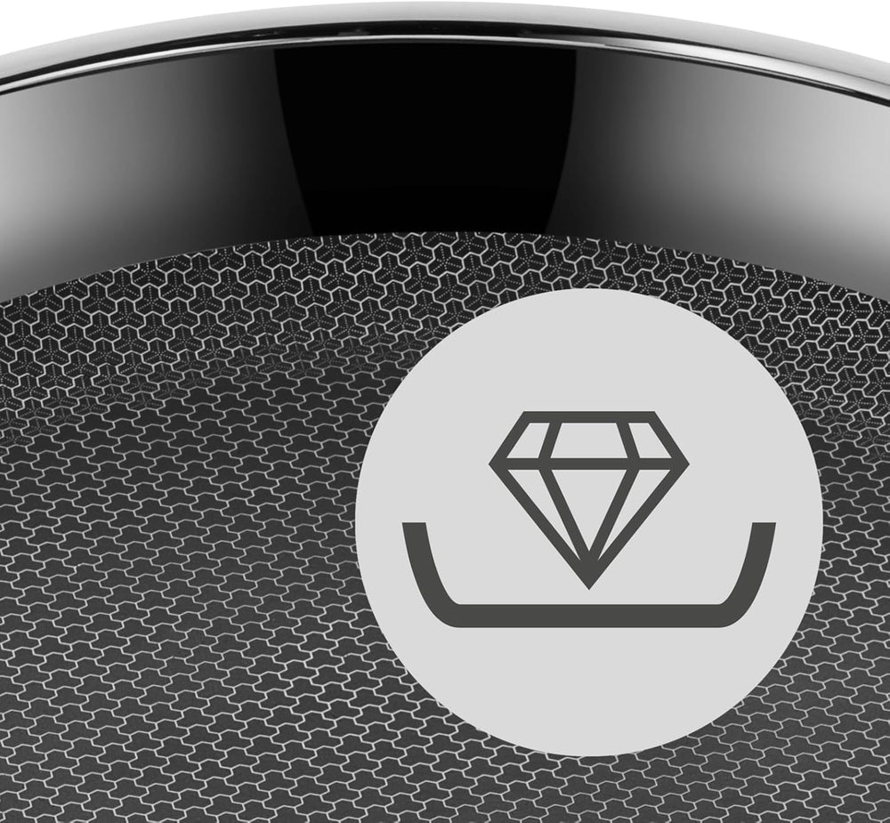 Pentola a induzione WMF Profi Resist 24 cm, materiale con rivestimento multistrato, struttura a nido d'ape, manico in acciaio inox, resistente al forno Pentole e Padelle Naty Shop