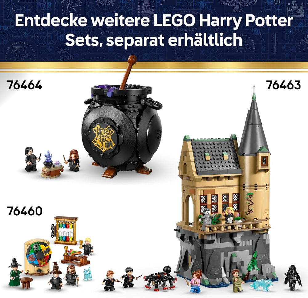 LEGO Harry Potter Luna Lovegoods Haus - Modellbau mit Leuchtstein und 5 Minifiguren - Baukasten DIY Deko fürs Schlafzimmer - Kreatives Geschenk für Mädchen, Jungen und Fans ab 10 Jahren - 76467