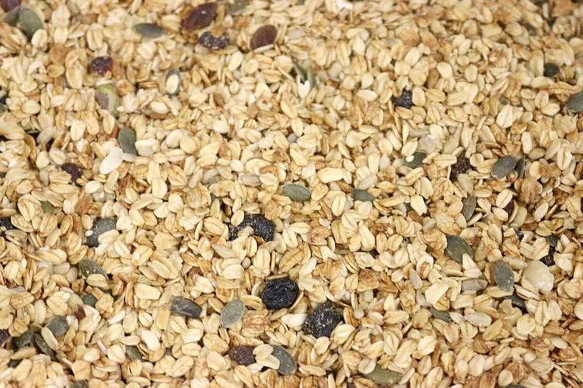 Muesli Deluxe Wholefood Earth - Miscela di scaglie con frutta secca, noci e semi 1 kg | Non OGM | Ricco di fibre