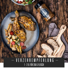 Ankerkraut Brathähnchen, Marinata per knuspriges Hähnchen, Chicken Gewürzsalz für Grill, Backofen und Pfanne, Chicken-Wings selber würzen, BBQ-Rub, 200g im Streuer