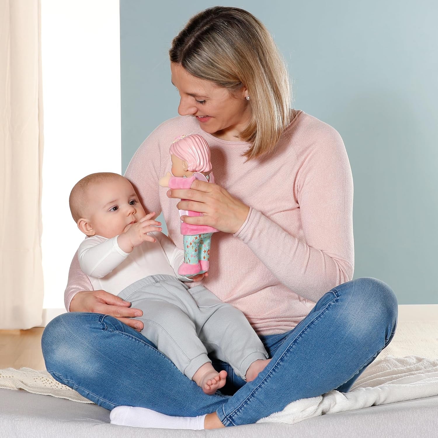 BABY born for babies Fee, păpușă cu corp moale și buzunare pentru degete în brațe, marionetă de mână înaltă de 26 cm, 834695 Zapf Creation