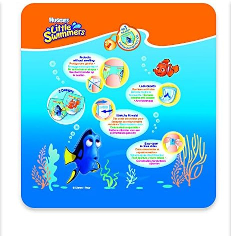 Pannolini da nuoto Huggies Little Swimmers taglia 5/6 (12-18 kg), 1 confezione da 19 pezzi