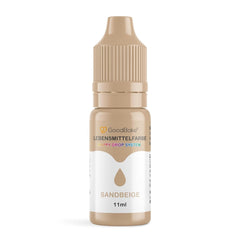 Colorant alimentar Goodbake Pastel Sand Beige (11 ml) – Colorant alimentar cu doză mare – Pentru colorarea prăjiturilor, fondantului, cremei de unt, macarons-urilor, băuturilor, slime-ului și multor altor obiecte. 100% vegan