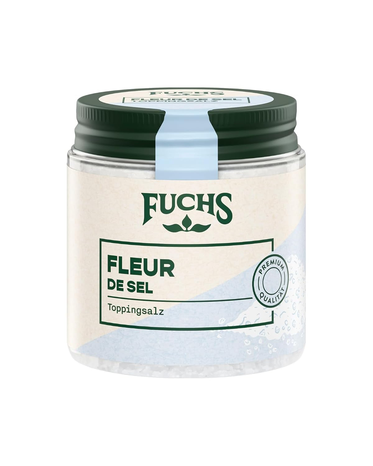 Fuchs Gewürze - Fleur de Sel | Sale Nobile da Condimento per Asparagi, Frutti di Mare e Pesce | Meersalz in qualità Premium 100 g im wiederverschließbaren Gewürzglas