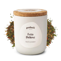 Potluck | Feta Gewürz | Gewürzmischung im Keramiktopf | 50g| Con sostanze inalatorie naturali