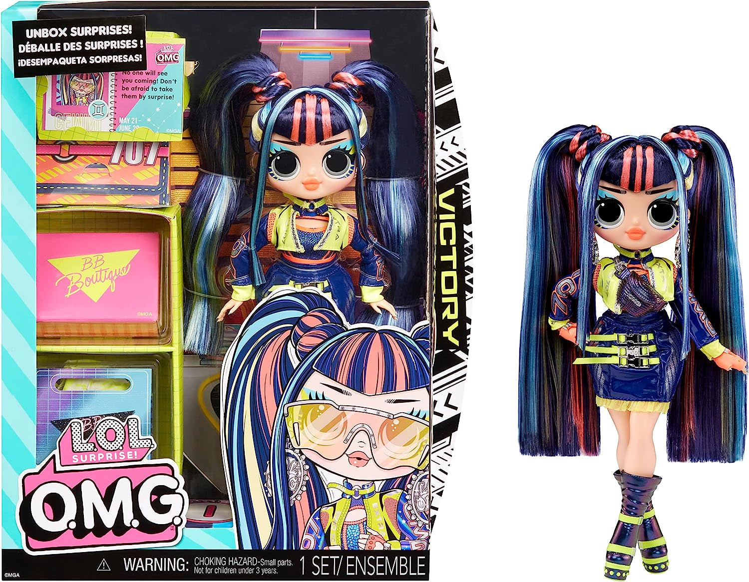 LOL Sorpresa! OMG Fashion Doll Pearla con 15 sorprese - bambola fashion sirena e accessori - per bambini da 4 anni Naty Shop Victorie Dolls