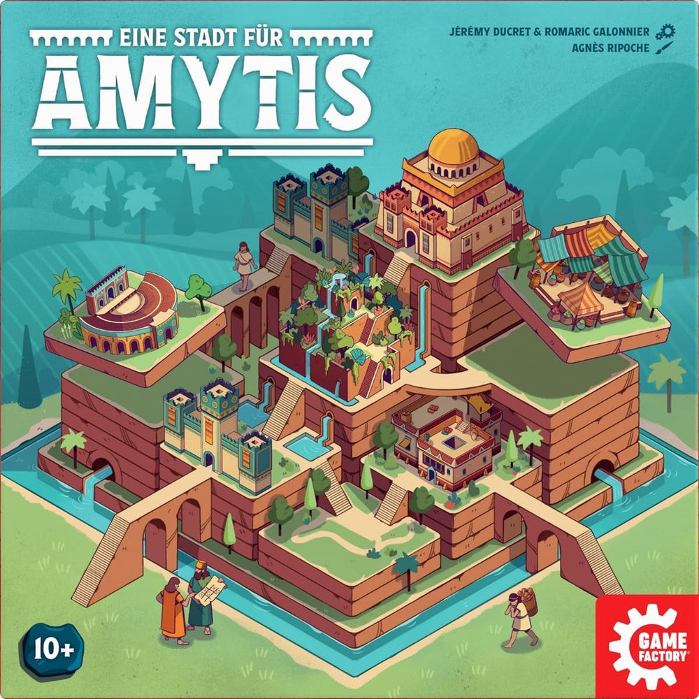 Game Factory 646044 Un oraș pentru Amytis, joc captivant de dueluri, joc tactic pentru 2 jucători cu vârsta de la 10 ani în sus, joc de societate pentru 2 jucători, joc de petrecere