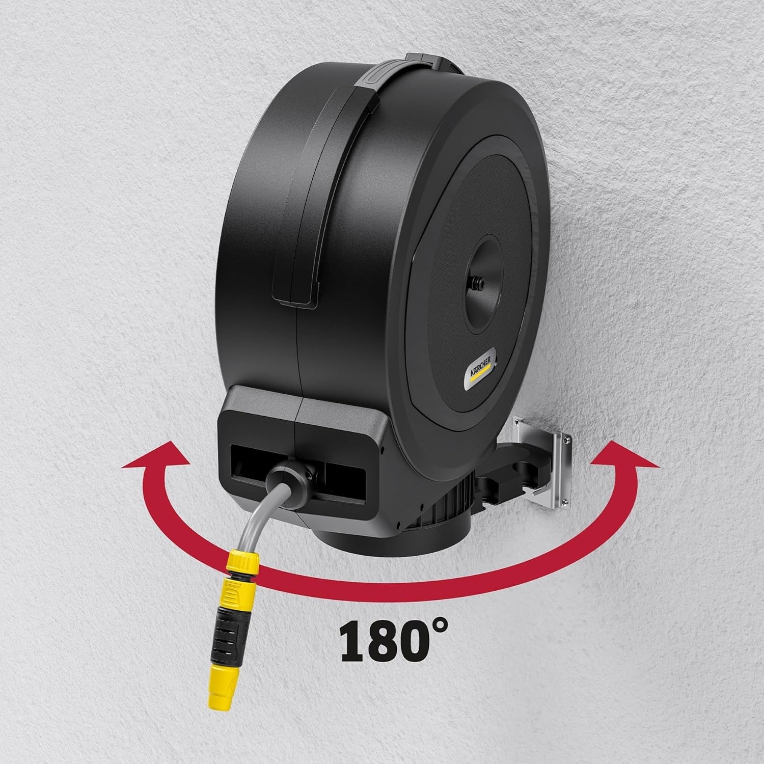 Cutie automată pentru furtun Kärcher HBX 5.35: furtun de 35 m, furtun de conectare: 1,5 m; retragere automată a furtunului, convenabilă și flexibilă, neagră