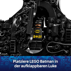 LEGO DC Batman: Batman Logo - Superhelden Spielzeug mit Minifiguren - Kreativer Modellbau für Jungen und Mädchen - DIY Deko für Kinderzimmer - Geschenk für Fans ab 12 Jahren - 76330