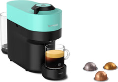 Espressor cu capsule Nespresso Krups Vertuo Pop, capacitate: 560 ml, recunoaștere automată a capsulelor, sistem one-touch, 4 dimensiuni de cești, timp de încălzire scurtat, sustenabil, Aqua Mint, XN9204