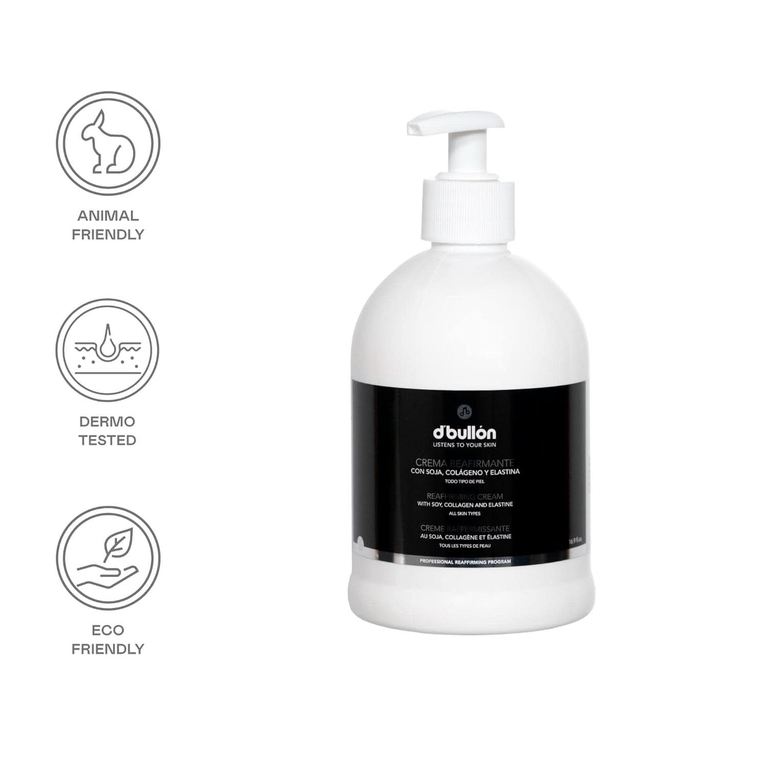 D'Bolón Crema corpo rassodante con soia, collagene ed elastina, 500 ml Cosmetici e Bellezza Naty Shop