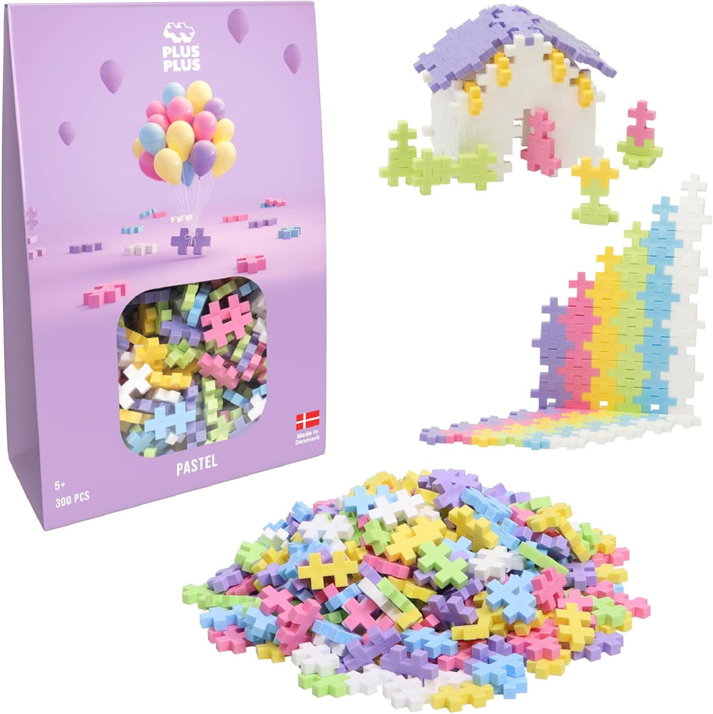 Plus-Plus 9604262 Geniales Konstruktionspielzeug, Regenbogen, Kreativ-Bausteine ​​​​Tube, 240 Teile