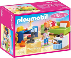 PLAYMOBIL casa delle bambole 70209 Stanza dei giovani con figura di ragazza e accessori, da 4 anni Case delle bambole Naty Shop