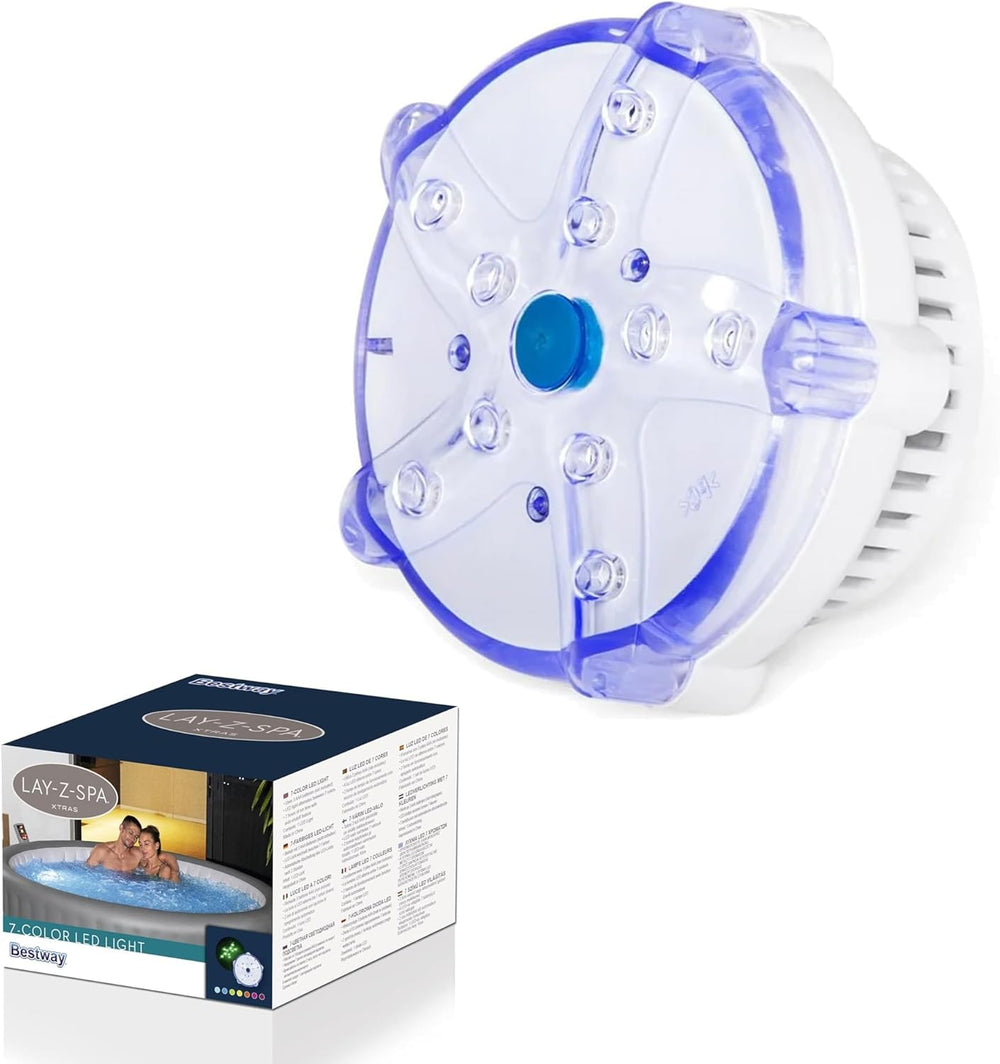 Lampada LED Bestway Lay-Z-SPA Xtras con 7 colori, 9,2 x 6,2 cm