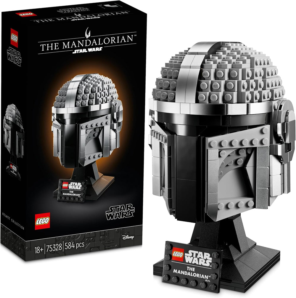 LEGO Star Wars Modello di Elmo Mandaloriano, Sammlerstück Zimmer-Deko ed EIN tolles Geschenk für Erwachsene, Bausatz, Männer, Frauen, Mama, Papa, Sammler-Geschenkidee 75328