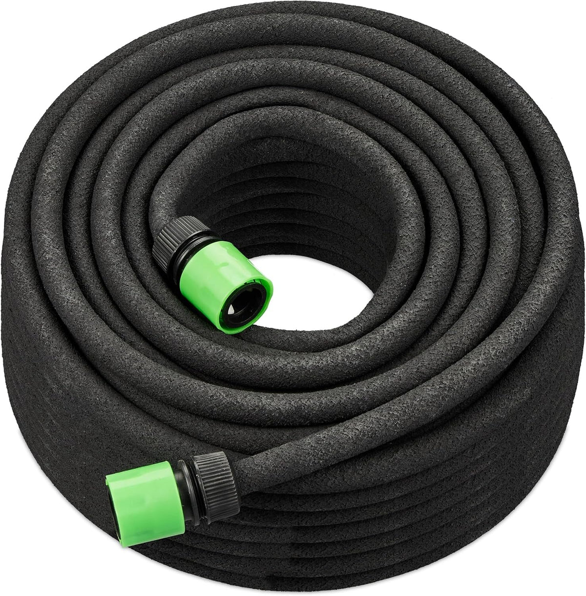 Furtun de picurare Relaxdays, 50 m, furtun de udare pentru udarea straturilor înalte și a gardurilor vii, furtun de grădină, negru