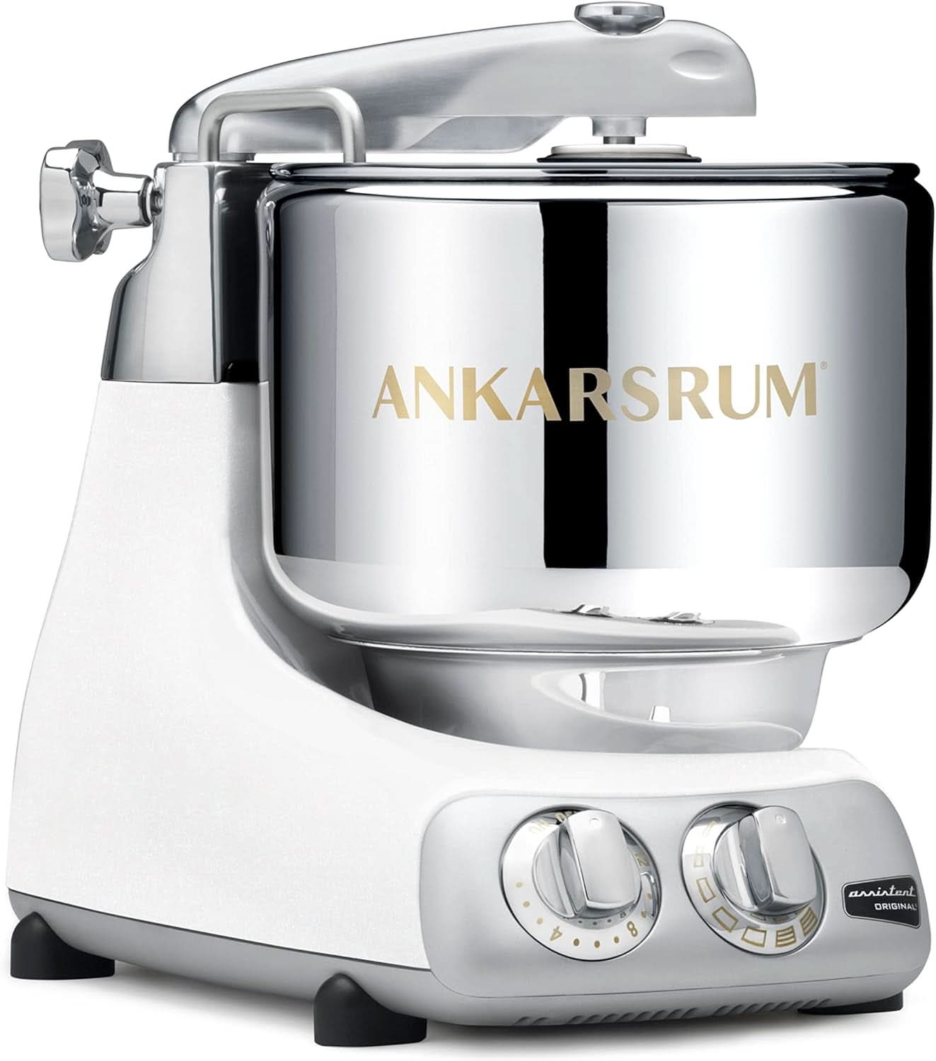 Ankarsrum - Assistente Macchina da cucina base originale Crema AKM6230MW Mineral White Madre e bambino Naty Shop