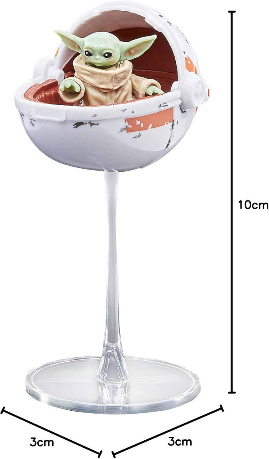 Star Wars Hasbro Black Series Grogu, The Mandalorian Zu Figure, Adatto per action figure da collezione da 15 cm, Per bambini dai 4 anni in su, Multi, F4357 Action figures Naty Shop