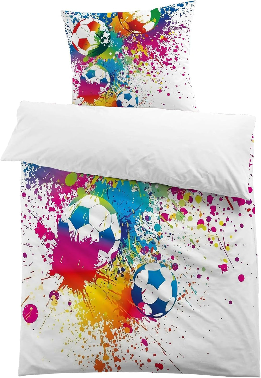 Biancheria da letto per ragazzi, calcio, microfibra poliestere Biancheria da letto - bambini Naty Shop Modello 2 135X200 Cm + 80X80 Cm