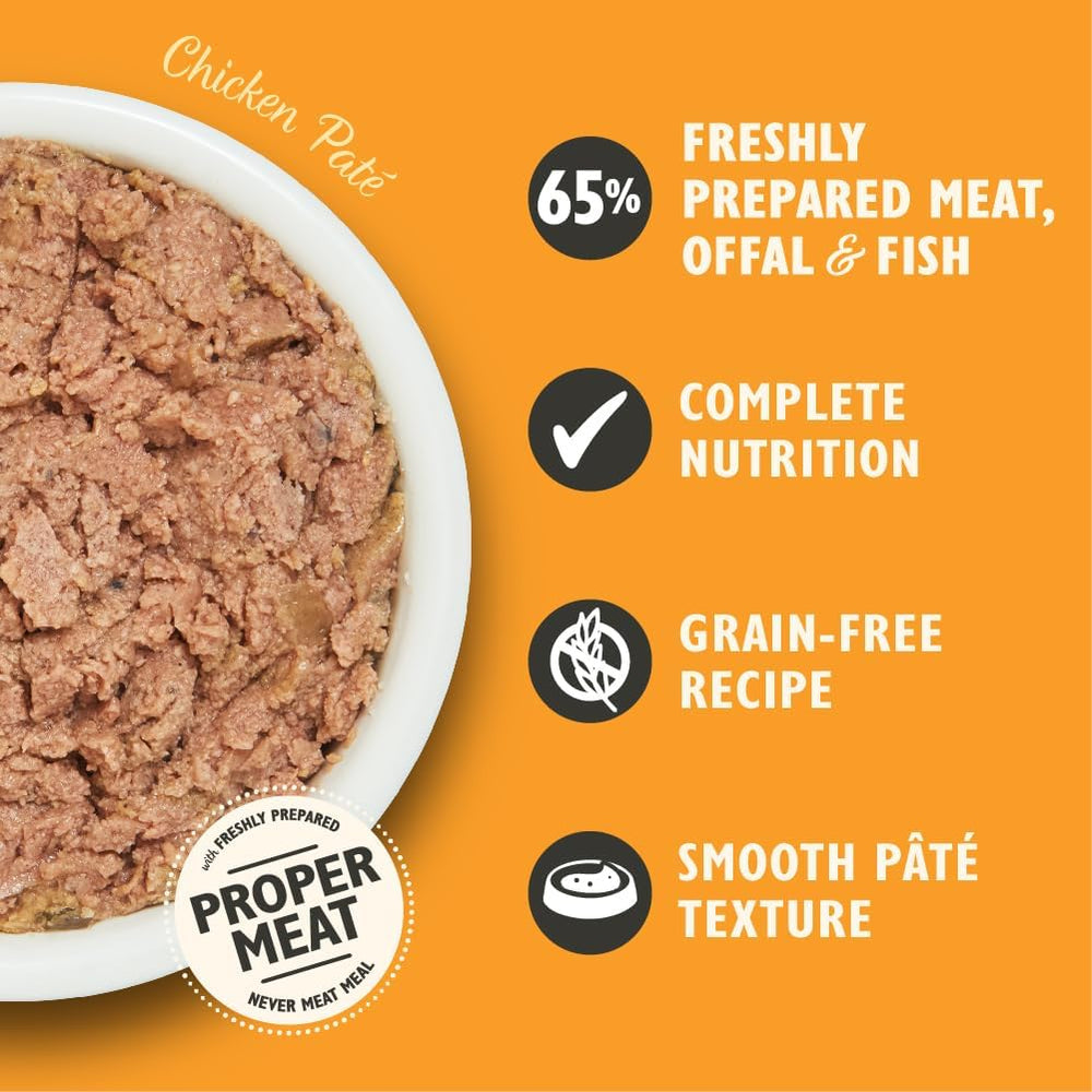 Hrană umedă naturală, fragedă, din pate, pentru pisici adulte, Lily's Kitchen, tăvițe, rețete fără cereale, diverse sortimente (32 tăvițe x 85 g)