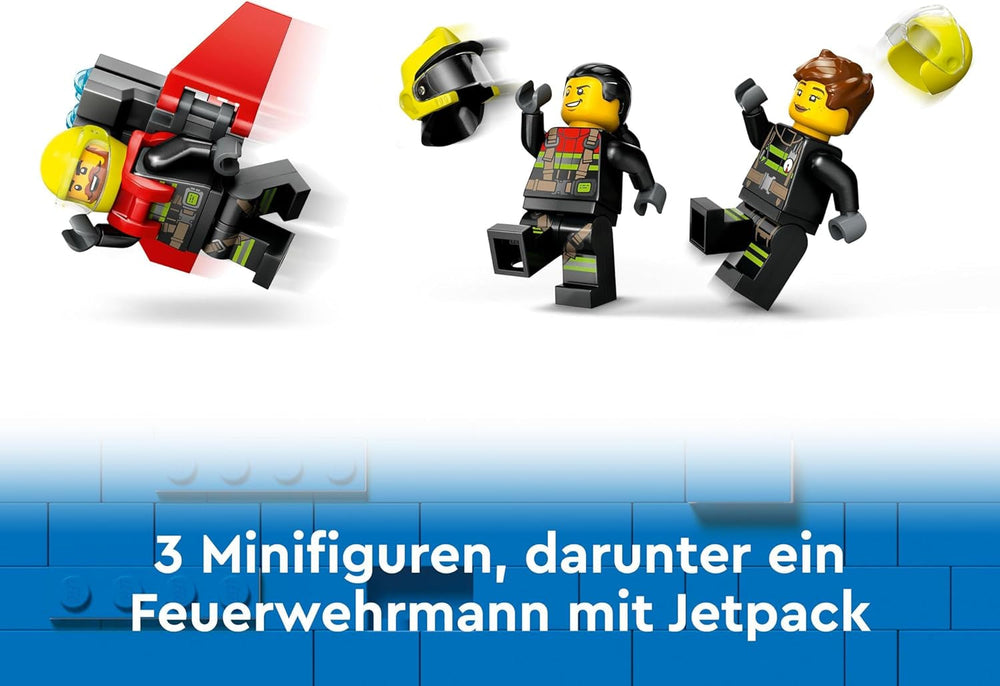 Aereo dei pompieri LEGO City, set pompiere aereo giocattolo per bambini, set da costruzione con 3 personaggi dei pompieri e decorazioni antincendio, eccellente idea regalo per ragazzi e ragazze dai 6 anni 60413 Set da costruzione Besuche den LEGO-Store