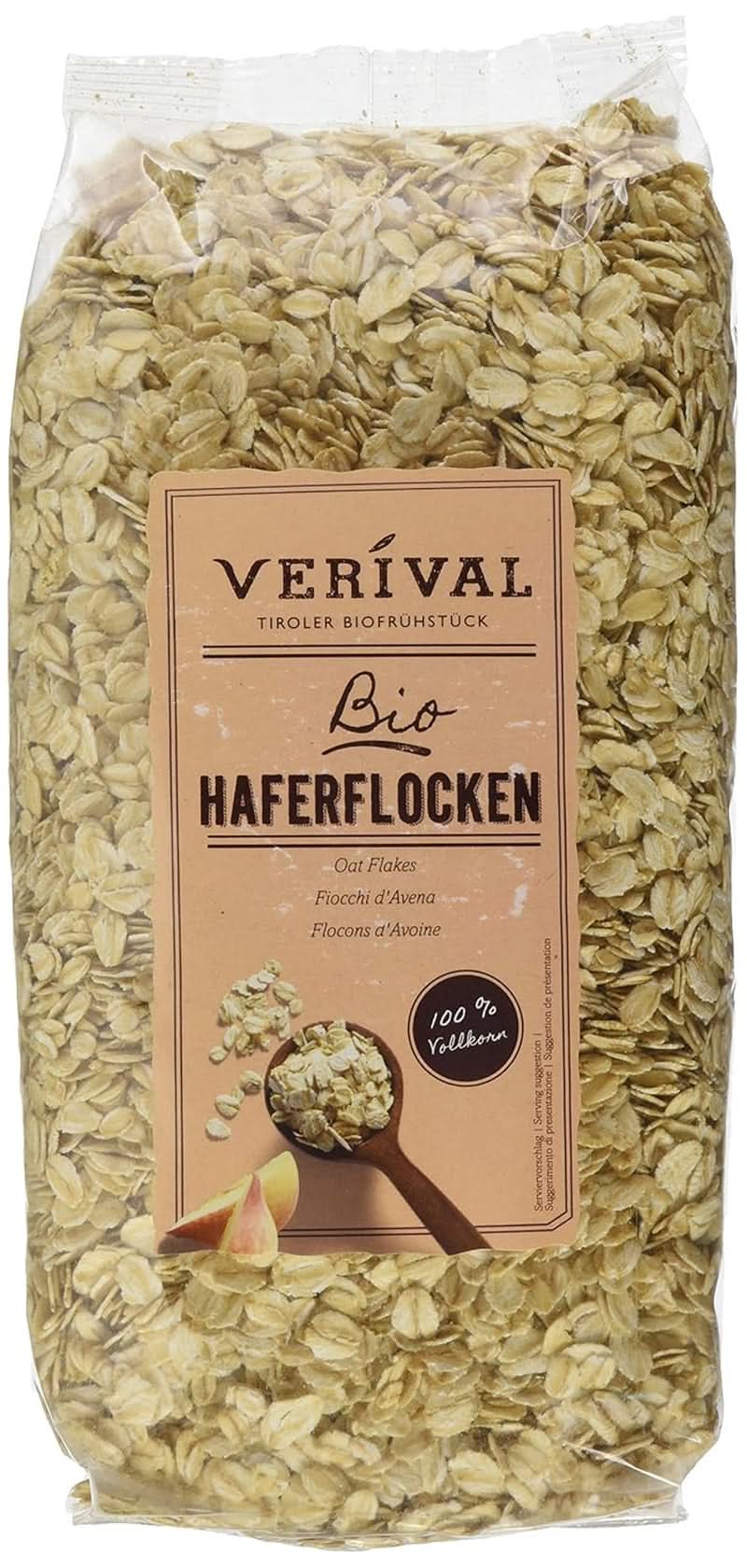 Farina D'avena Verival - Biologica, confezione da 6 x 500 grammi Cereale Naty Shop