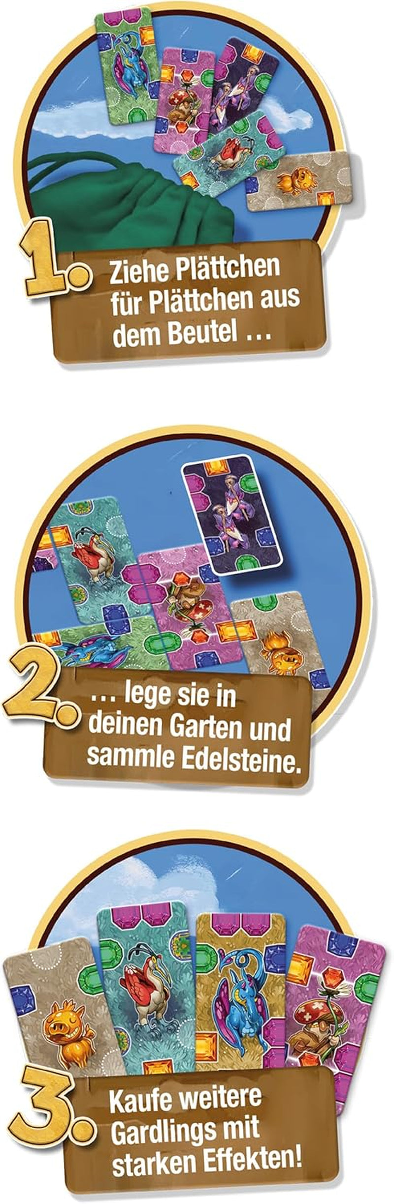Schmidt Spiele 49465 Gardlings, gioco di costruzione di borse