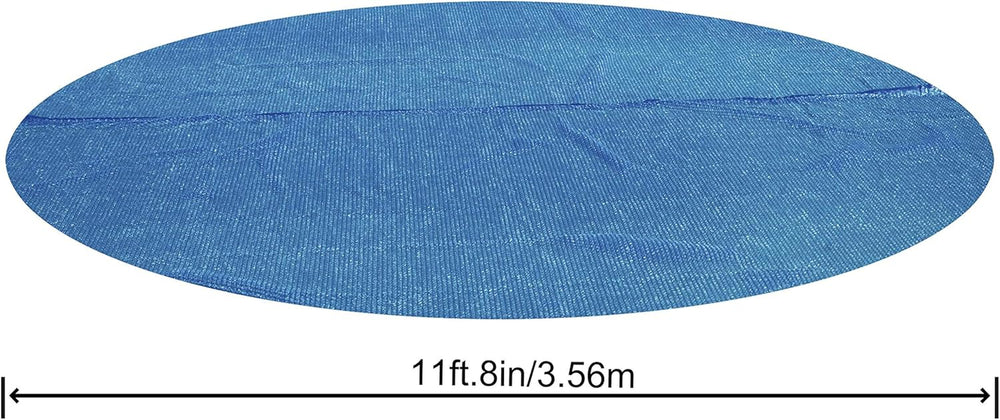 Copertura solare per piscina Bestway Flowclear, Ø 356 cm, per piscine rotonde fuori terra da 366 cm e 396 cm, Blu, 58242