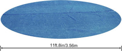 Copertura solare per piscina Bestway Flowclear, Ø 356 cm, per piscine rotonde fuori terra da 366 cm e 396 cm, Blu, 58242
