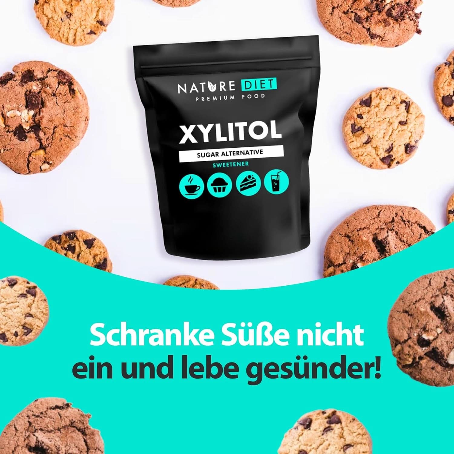 Nature Diet Xilitolo, 1 Kg Dolcificanti Naty Shop