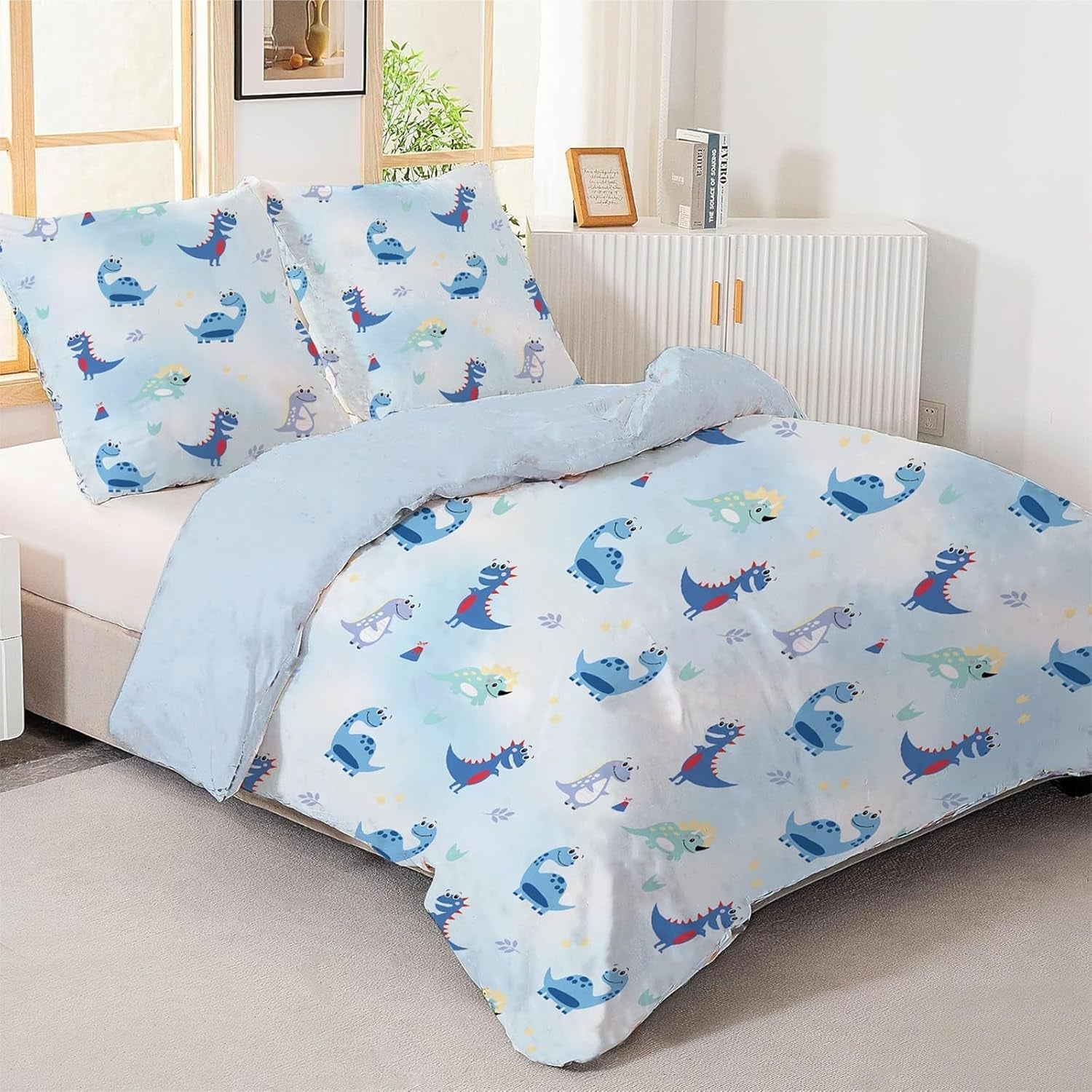 Biancheria letto per ragazzi, vari modelli Biancheria letto - bambini Naty Shop Dinosauri 200X200 cm + 80X80 cm