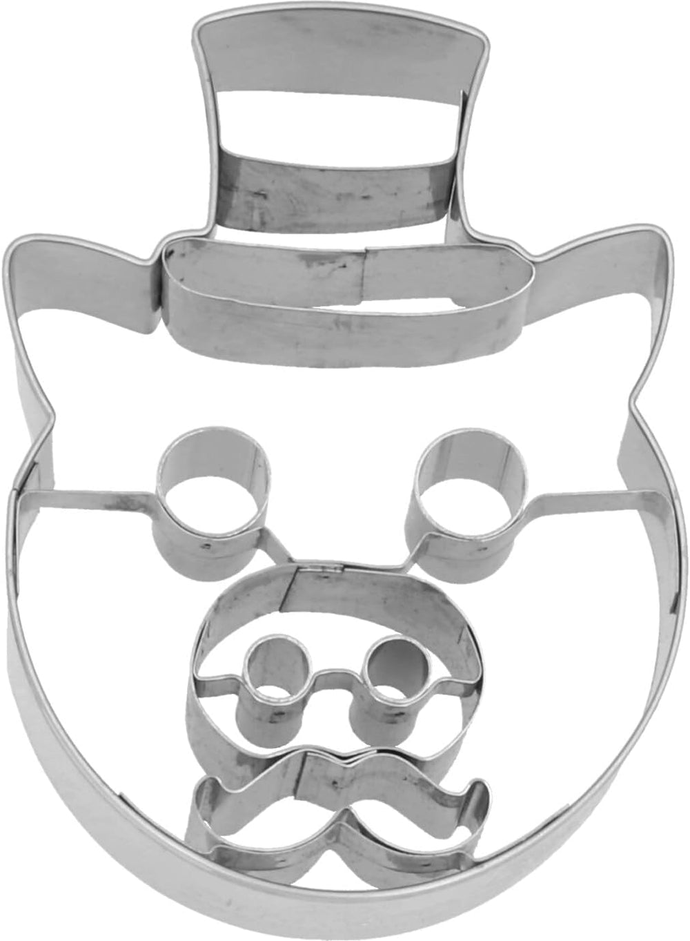 Birkmann, formă de biscuiți purceluș cu joben, oțel inoxidabil, 2,5×6×8 cm